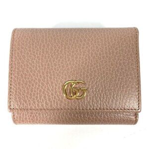 Auth Gucci 474746 Compact Wallet Gg Marmont Trifo… - image 1